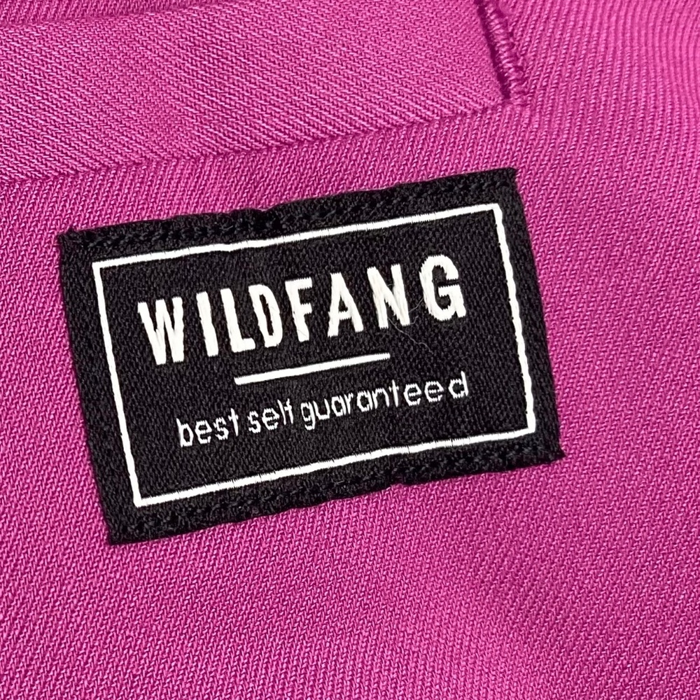 WILDFANG The Empower Colorblock Suit Tux Blazer & Slim Crop Pant Orchid Black - Picture 7 of 16